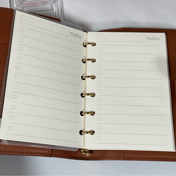 Vintage Louis Vuitton Monogram 6 Ring Agenda PM w/Unbranded Paper - Picture 9 of 10